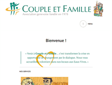 Tablet Screenshot of coupleetfamille.ch